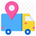 Tracking Shipment Delivery Truck Icon