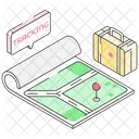 Tracking Map Tour Icon