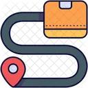 Tracking Track Route Icon