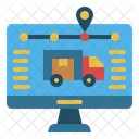 Tracking Delivery Logistics Icon