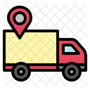 Tracking Cargo Shipment Tacking Truck Logistics Delivery Icon