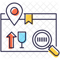 Tracking Code Icon - Download in Colored Outline Style