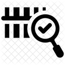 Bar Code Number Magnifier Icon