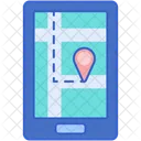 Tracking Device Logistic Delivery Navigation Device Icon