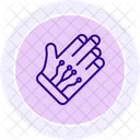 Tracking Gloves Line Icon Icon