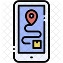 Tracking Location Route Icon