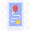 Tracking Location Route Icon