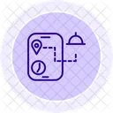 Tracking Line Icon Icon