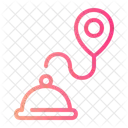 Tracking Food Delivery Order Food Icon
