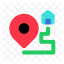 Tracking Map Navigation Icon