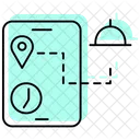 Tracking Color Shadow Thinline Icon Icon