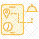 Tracking Duotone Line Icon Icon