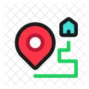 Tracking Route Tracking Map Icon