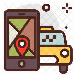 Tracking Taxi Icon