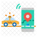Tracking Taxi  Icon