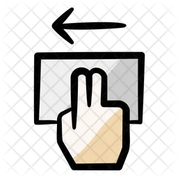 Trackpad scroll left  Icon