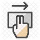 Trackpad Scroll Right Icon