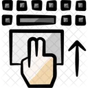 Trackpad Scroll Up Icon