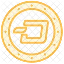 Icone De Linha Duotonica De Analise De Mercado De Criptografia Icon