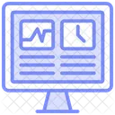 Icone De Linha Duotone Crypto Poupanca Icon