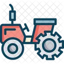Tractorm Tractor Agricultural Transportation Icon