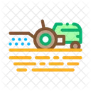 Farm Field Tractor Icon
