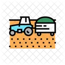 Tractor Harvest Field Icon