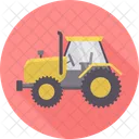 Tractor Black Tractor Farm Icon