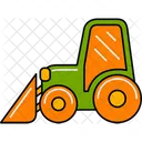 Tractor arando  Icono