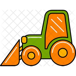 Tractor arando  Icono