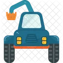 Tractor Cuchara Maquina Icono