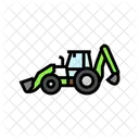 Cultivation Tractor Farming Icon