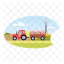 Tractor Trailer Carries Icon