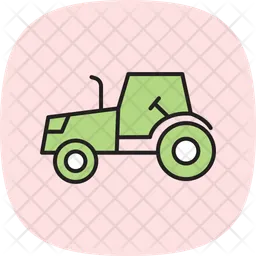 Tractor moving in field  Icon