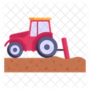 Tractor Ploughing Icon