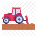 Tractor Ploughing  Icon