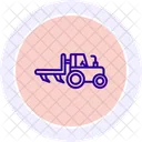Tractor Plow Farm Icon