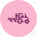 Tractor Plow Farm Icon