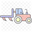 Tractor Plow Farm Icon