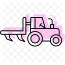 Tractor Plow Farm Icon