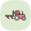 Tractor Plow Farm Icon
