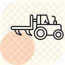 Tractor Plow Farm Icon