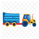 Farm Tractor Farm Vehicle Farm Transport Icône