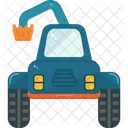 Tractor Bucket Machine Icon