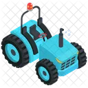 Tractor With Steering And Warning Light Icon