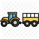 Tractor With Trailer  Icon