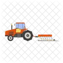Tractor working in field  Icon