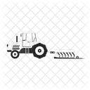 Tractor working in field  Icon