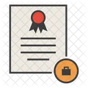 Trade Travel Certificate Icon