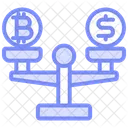 Trade Balance Duotone Line Icon Icon